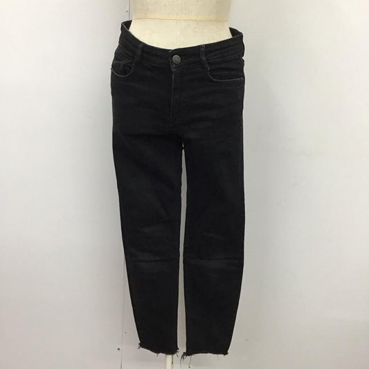 ザラ ZARA パンツ デニム、ジーンズ デニムパンツ スリムパンツ ストレッチパンツ ジーンズ 38 無地 黒 / ブラック /  レディース USED 古着 中古 10117862