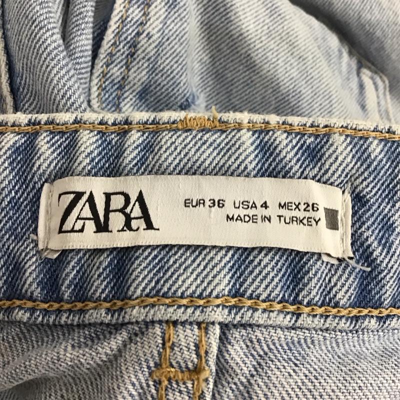 ザラ ZARA パンツ デニム、ジーンズ 36 無地 水色 / ライトブルー /  レディース USED 古着 中古 10133637