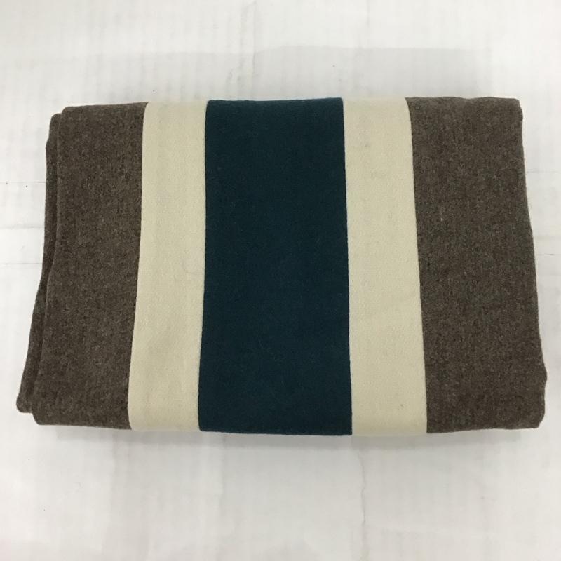 アンユーズド UNUSED マフラー マフラー  茶 / ブラウン / X アイボリー / アイボリー / X 緑 / グリーン /  メンズ USED 古着 中古 10111523