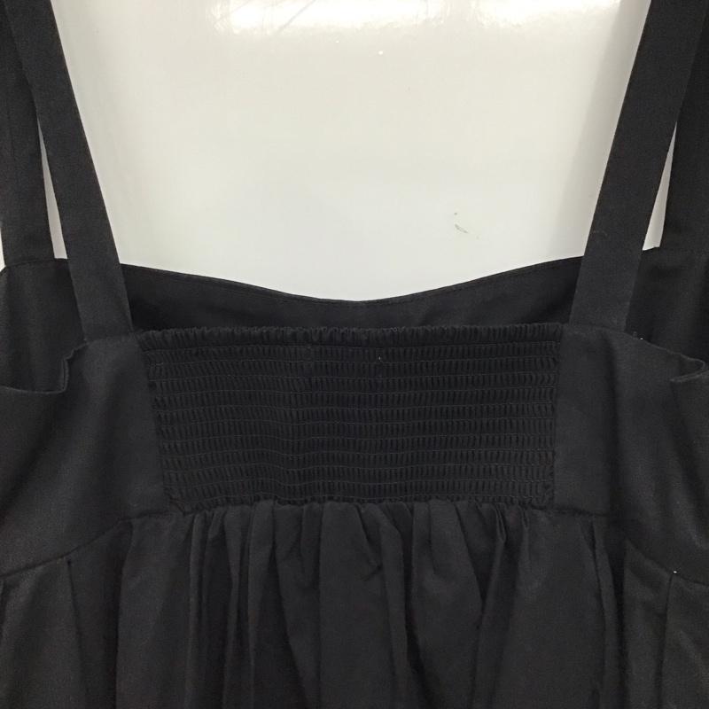 ザラ ZARA ワンピース ロングスカート ロングワンピース ノースリーブワンピース フレアスカート S 無地 黒 / ブラック /  レディース USED 古着 中古 10149692