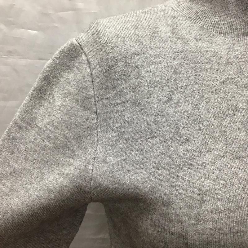 ザラニット ZARA KNIT ニット、セーター 半袖 6254 133 802 スタンドネック S 無地 灰 / グレー /  レディース USED 古着 中古 10118395