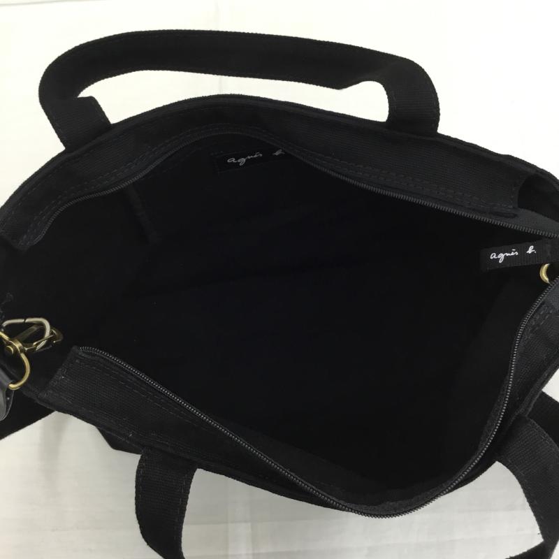 アニエス・ベー agnes b. ショルダーバッグ ショルダーバッグ ロゴ、文字 黒 / ブラック /  レディース USED 古着 中古 10135128