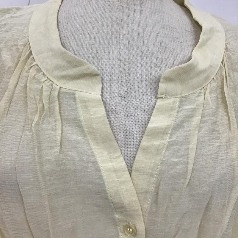 ローリーズファーム LOWRYS FARM ワンピース ロングスカート LF717025TK サイドスリット シャツワンピース M 無地 アイボリー / アイボリー /  レディース USED 古着 中古 10107169