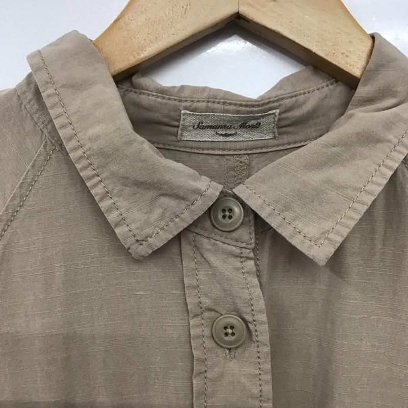 サマンサモスモス Samansa Mos2 ワンピース ロングスカート 1303845 リネン混ラグランワンピコート 長袖 FREE 無地 ベージュ / ベージュ /  レディース USED 古着 中古 10146420