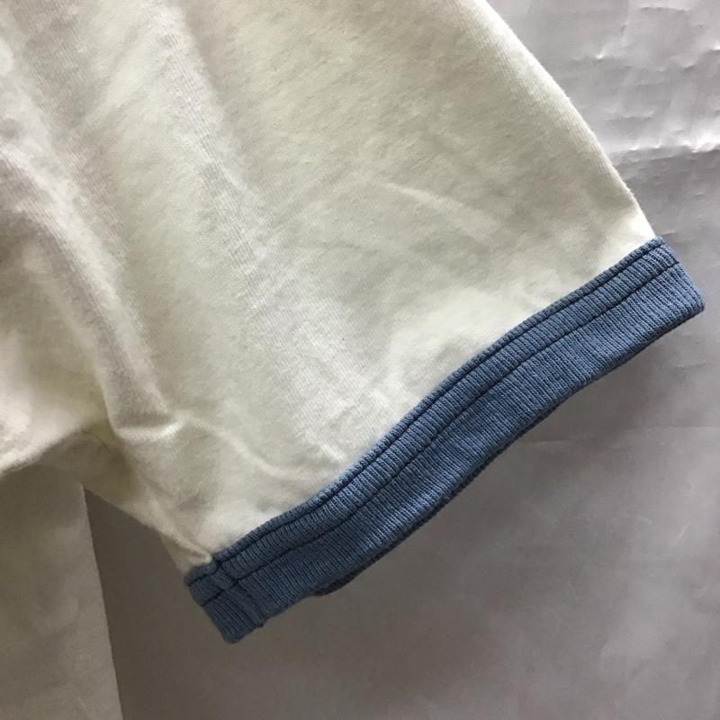 トイズマッコイ TOYS McCOY Tシャツ 半袖 リンガーT JOHNSON MOTORS XXL ロゴ、文字 白 / ホワイト / X 青 / ブルー /  メンズ USED 古着 中古 10118032