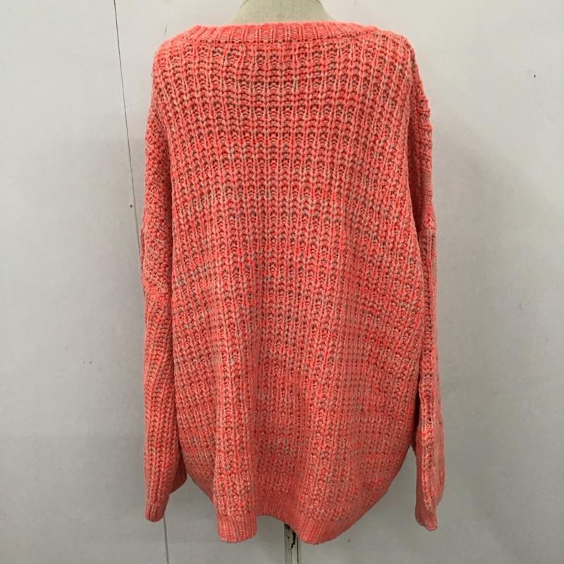 チチカカ TITICACA ニット、セーター 長袖 IWJBC208 ネオンカラー ケーブル編み FREE 無地 桃 / ピンク /  レディース USED 古着 中古 10122632