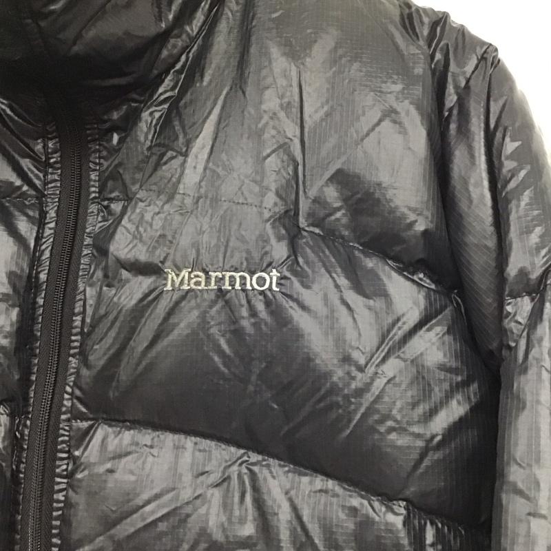 マーモット Marmot ジャケット、上着 ジャンパー、ブルゾン ジップアップジャケット ナイロンジャケット アウター L ロゴ、文字 黒 / ブラック /  メンズ USED 古着 中古 10132076