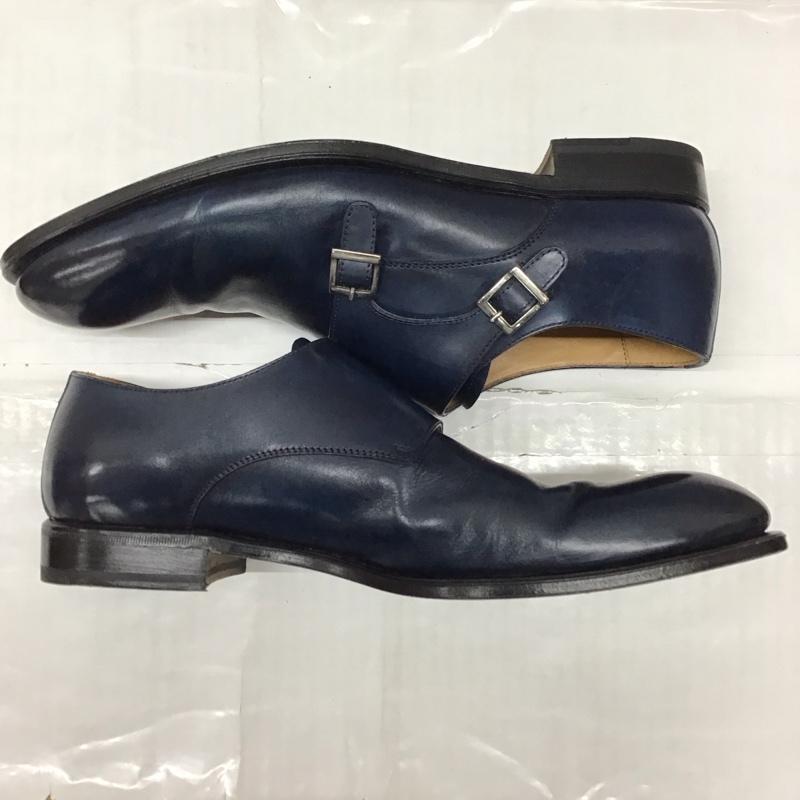 カンパニーレ Campanile 革靴 革靴 ダブルモンク 無地 紺 / ネイビー /  メンズ USED 古着 中古 10122515