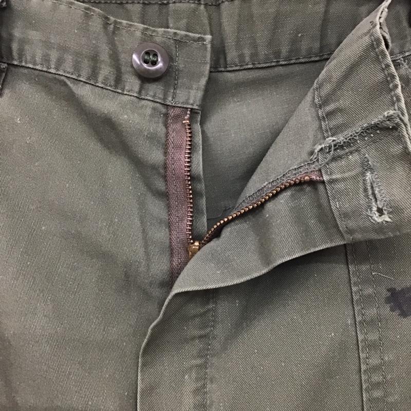 ミリタリー ミリタリー パンツ ワークパンツ、ペインターパンツ 70s ベイカーPT ミリタリーパンツ 古着 ワイドパンツ 無地 カーキ / カーキ /  メンズ USED 古着 中古 10120504