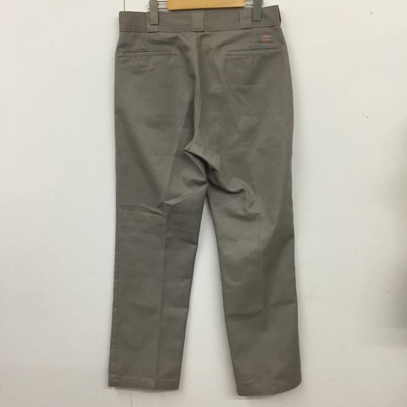 ディッキーズ Dickies パンツ ワークパンツ、ペインターパンツ ワークパンツ ワイドパンツ カジュアルパンツ センタータックパンツ 33インチ 無地 灰 / グレー /  メンズ USED 古着 中古 10115637