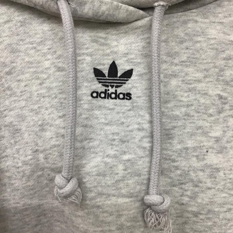 アディダス adidas パーカー 長袖 GN4776 無地 灰 / グレー /  レディース USED 古着 中古 10142117
