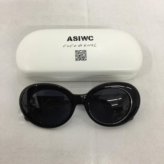 ASIWC ASIWC めがね・サングラス サングラス COCO DE KIMEL ケース付き ロゴ、文字 黒 / ブラック /  レディース USED 古着 中古 10145508