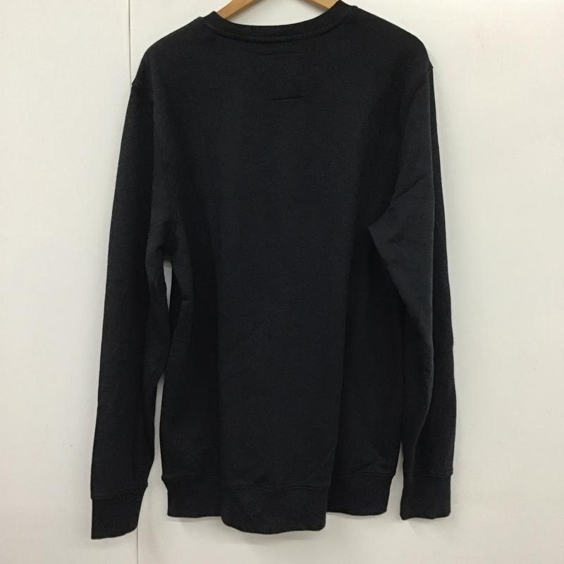 バンズ VANS トレーナー 長袖 長袖トレーナー スウェット クルーネック プルオーバー M ロゴ、文字 黒 / ブラック /  メンズ USED 古着 中古 10131503