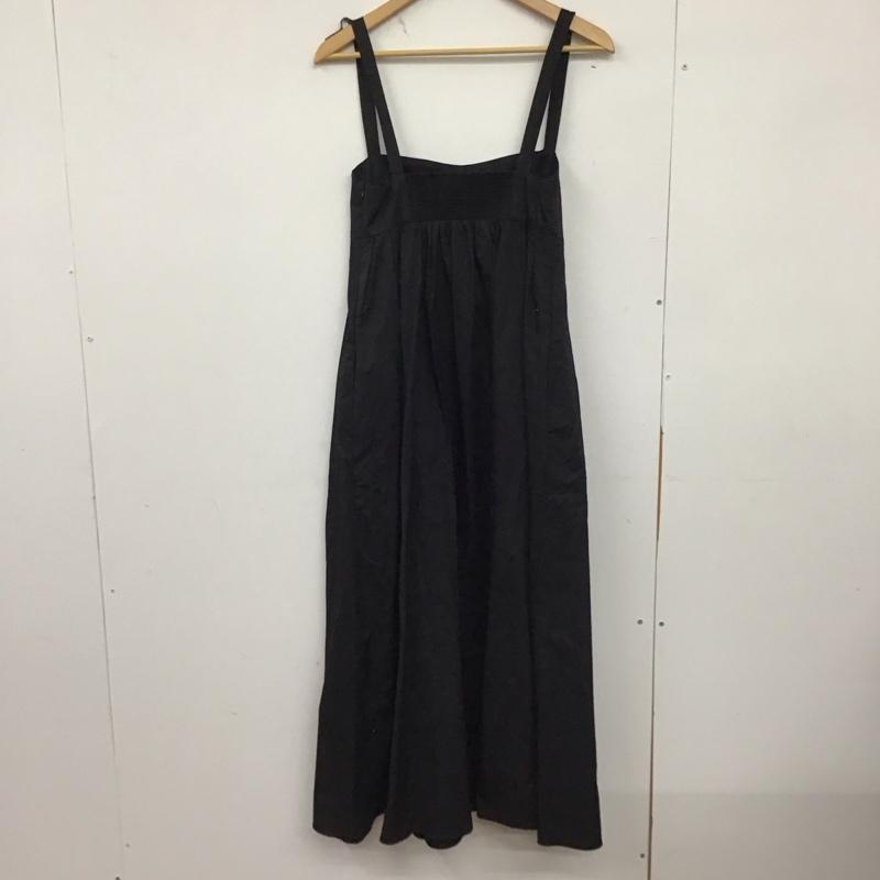 ザラ ZARA ワンピース ロングスカート ロングワンピース ノースリーブワンピース フレアスカート S 無地 黒 / ブラック /  レディース USED 古着 中古 10149692