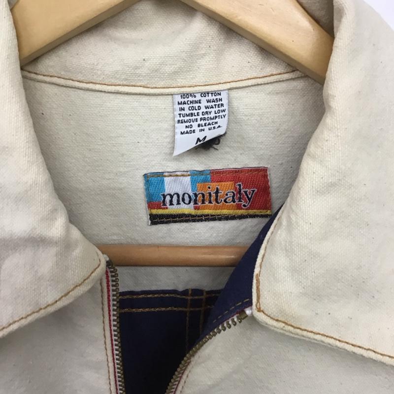 モニタリー MONITALY ジャケット、上着 ジャケット、ブレザー ジップアップジャケット アウター 古着 M ロゴ、文字 マルチカラー / マルチカラー /  メンズ USED 古着 中古 10141508
