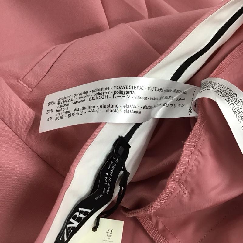 ザラ ZARA パンツ スラックス 38 無地 桃 / ピンク /  レディース USED 古着 中古 10143399