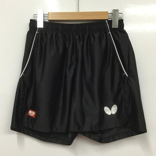 バタフライ BUTTERFLY パンツ ショートパンツ 51770-278 Voパンツ 卓球ウェア スポーツウェア タグ付き S ワンポイント 黒 / ブラック / X 銀 / シルバー /  メンズ USED 古着 中古 10135693