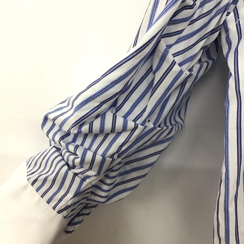 ザラ ZARA シャツ、ブラウス 長袖 長袖シャツ ストライプシャツ カラーシャツ XS ストライプ 白 / ホワイト / X 青 / ブルー /  レディース USED 古着 中古 10136462