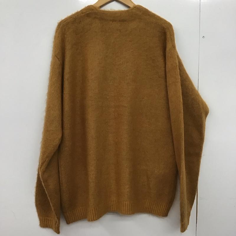 タウンクラフト TOWNCRAFT カーディガン 長袖 長袖ニットカーディガン 前ボタン ノーカラー L 無地 キャメル / キャメル /  メンズ USED 古着 中古 10147866