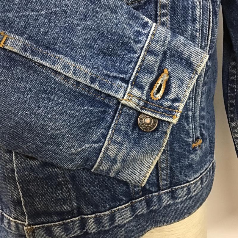 リーバイス Levi s ジャケット、上着 ジャンパー、ブルゾン デニムジャケット Gジャン 90s USA製 38 無地 インディゴ / インディゴ /  メンズ USED 古着 中古 10105676