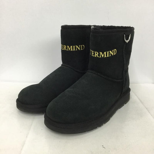 アグ UGG ブーツ ショートブーツ 1103394 MASTERMIND ムートンブーツ サイドファスナー 26cm 26.0cm ロゴ、文字 黒 / ブラック /  メンズ USED 古着 中古 10138005