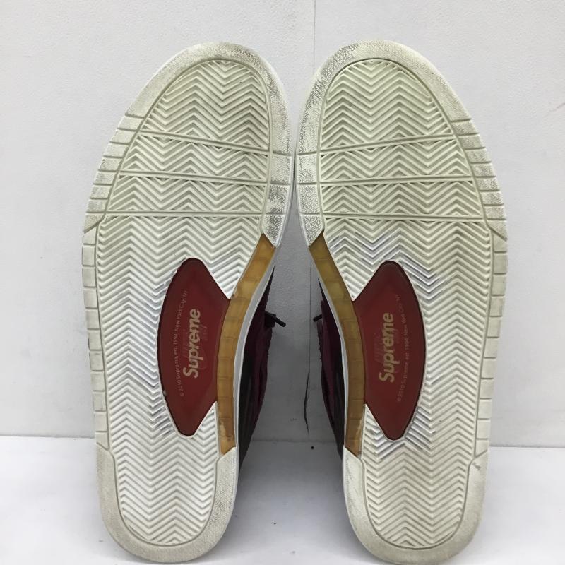 ナイキエスビー NIKE SB スニーカー スニーカー 428927-600 ZOOM AIR 94 HI SUPREME ナイキ ズーム エア ナインティーフォー ハイ シュプリーム 28.0cm ロゴ、文字 白 / ホワイト / X えんじ / ワインレッド /  メンズ USED 古着 中古 10124094