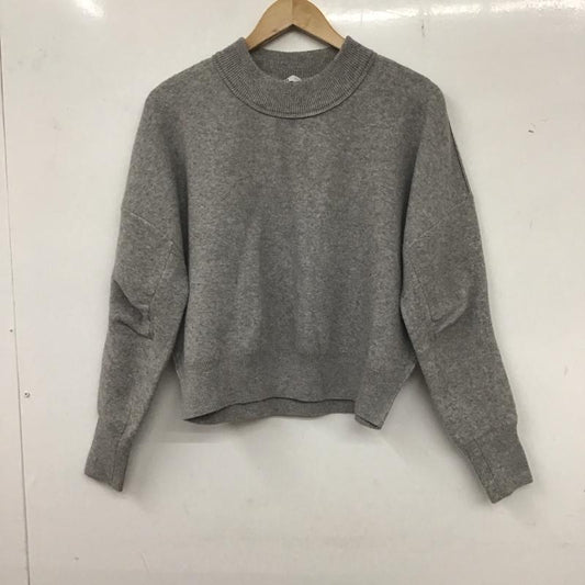 ザラ ZARA ニット、セーター 長袖 S 無地 灰 / グレー /  レディース USED 古着 中古 10136660