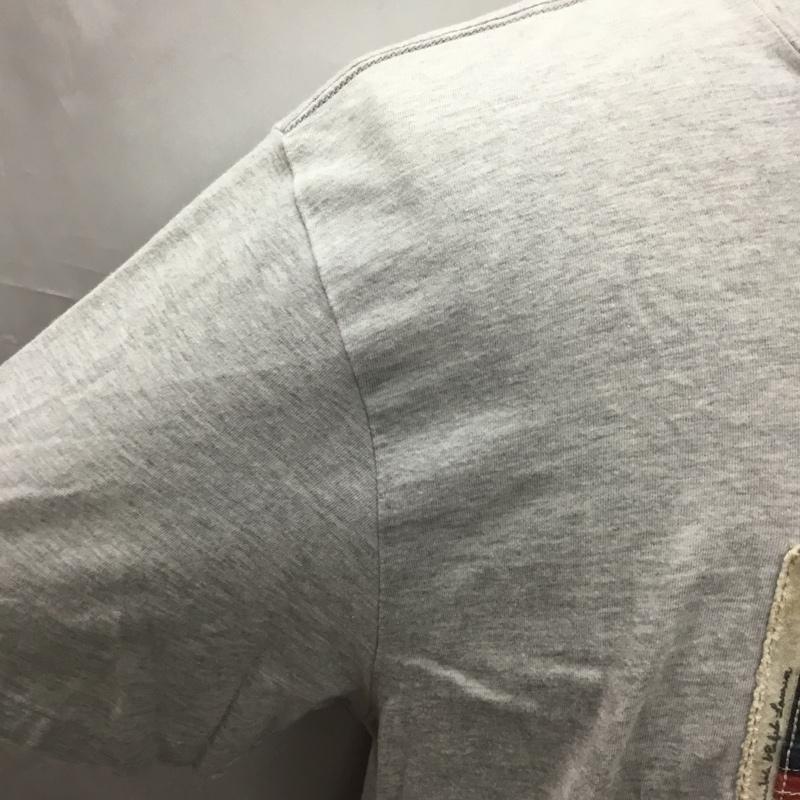 ポロジーンズ Polo Jeans Co. Tシャツ 半袖 半袖カットソー プリントTシャツ クルーネックカットソー XL プリント 灰 / グレー /  メンズ USED 古着 中古 10108532