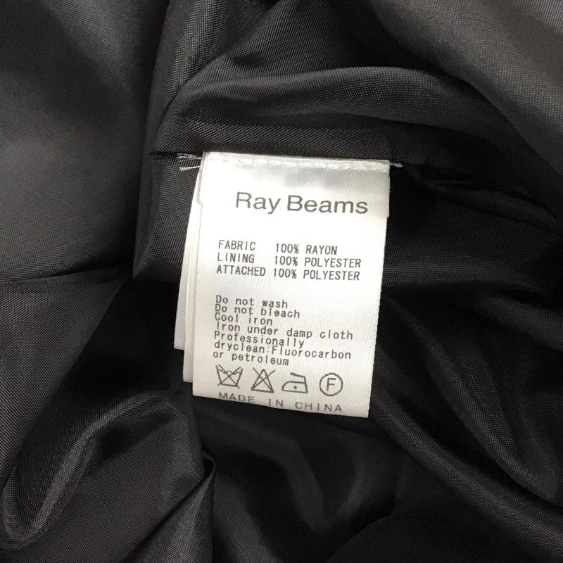レイビームス Ray BEAMS ワンピース ひざ丈スカート 6326-1453-2747 半袖 シアー 無地 黒 / ブラック /  レディース USED 古着 中古 10115499
