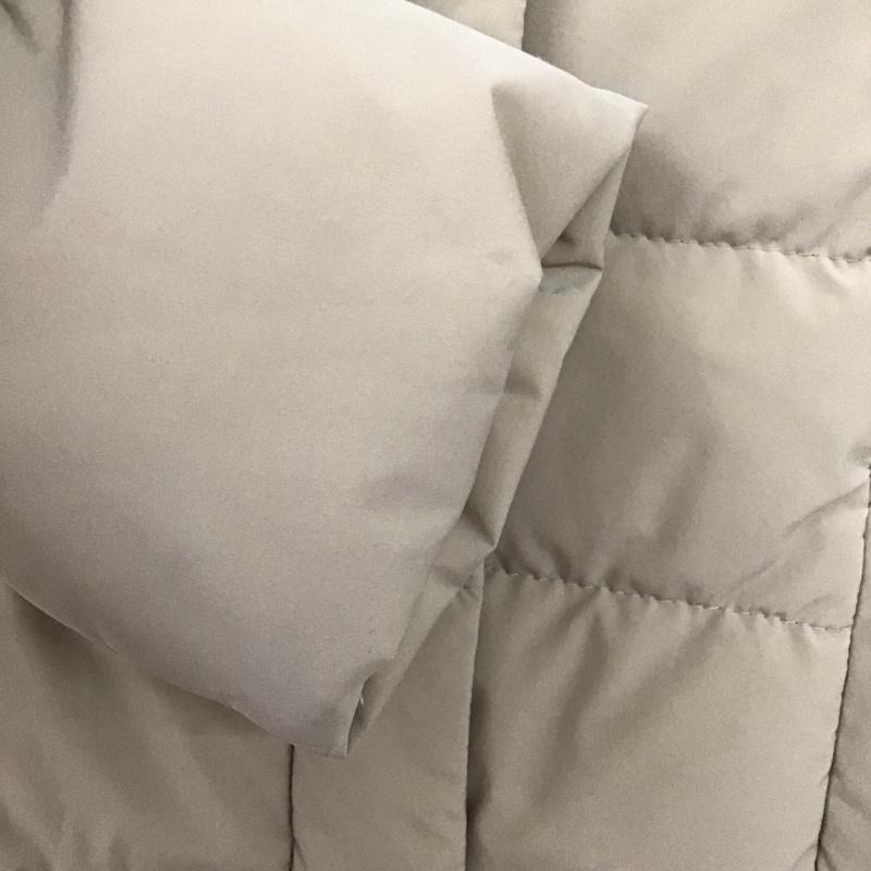 シップス SHIPS コート ダウンコート 314-15-0117 ビッグカラー ストレッチダウン フェザー 36 無地 ベージュ / ベージュ /  レディース USED 古着 中古 10143845