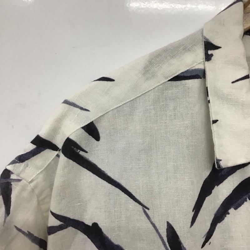 ザラメン ZARA MAN シャツ、ブラウス 半袖 半袖シャツ プリントシャツ アロハシャツ XL プリント 白 / ホワイト /  メンズ USED 古着 中古 10146170