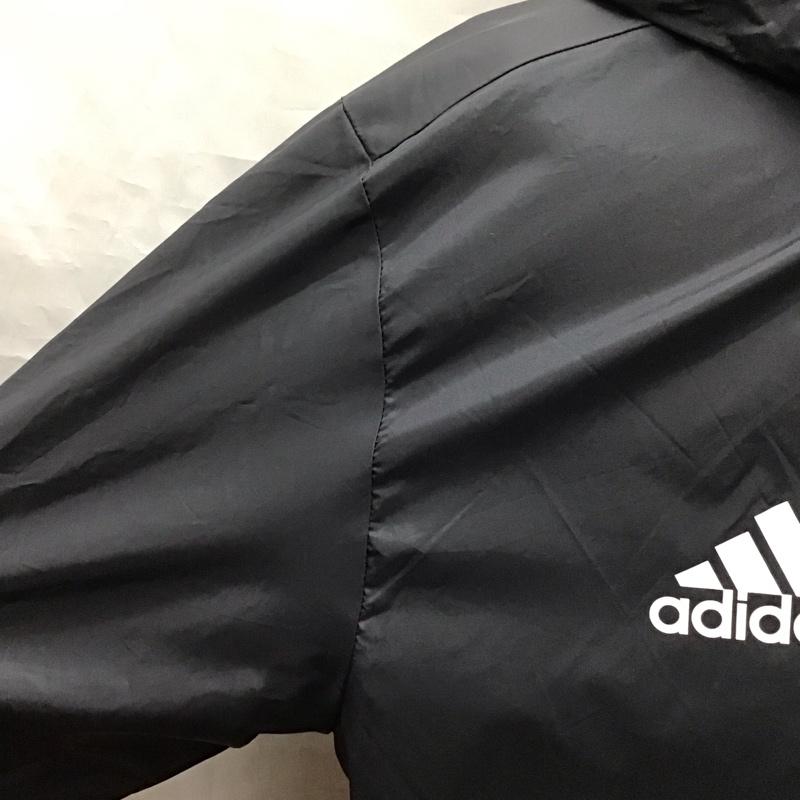 アディダス adidas ジャケット、上着 ジャケット、ブレザー M35323 ナイロンジャケット M ロゴ、文字 黒 / ブラック /  メンズ USED 古着 中古 10118386