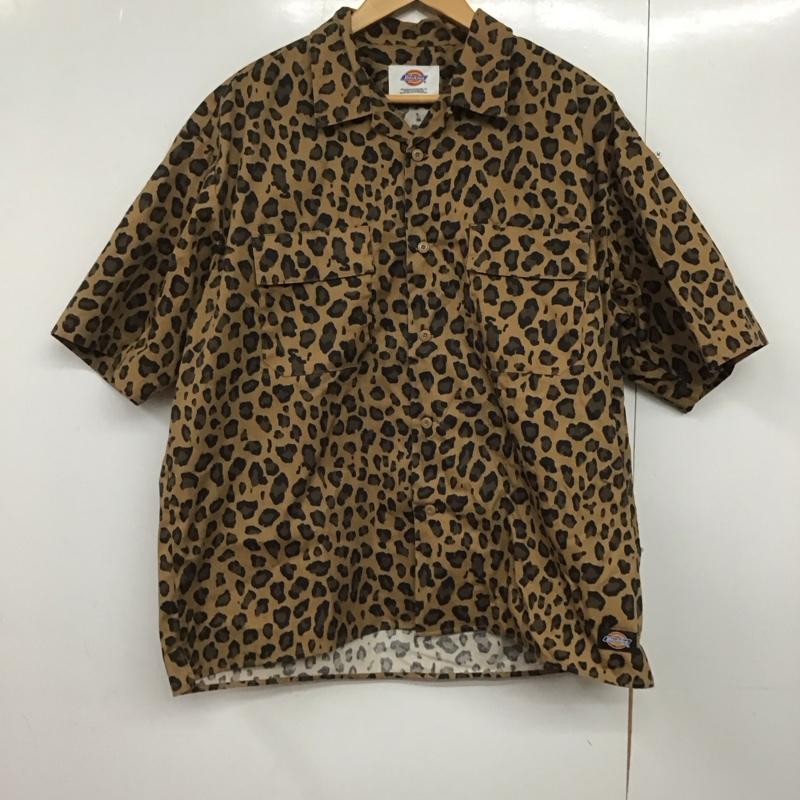 ディッキーズ Dickies シャツ、ブラウス 半袖 半袖シャツ プリントシャツ ポケットシャツ L ヒョウ柄・レオパード柄 マルチカラー / マルチカラー /  メンズ USED 古着 中古 10142621