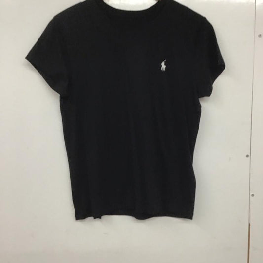 ポロラルフローレン POLO RALPH LAUREN Tシャツ 半袖 半袖カットソー プリントTシャツ クルーネックカットソー M ロゴ、文字 黒 / ブラック /  レディース USED 古着 中古 10138835
