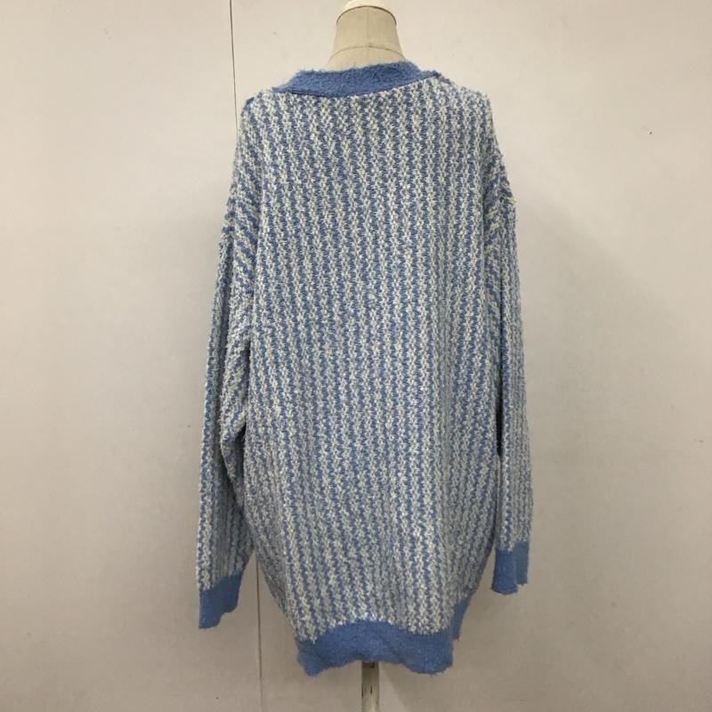 ザラ ZARA カーディガン 長袖 長袖ニットカーディガン 前開きニット ロングニットカーディガン M ストライプ マルチカラー / マルチカラー /  レディース USED 古着 中古 10118531