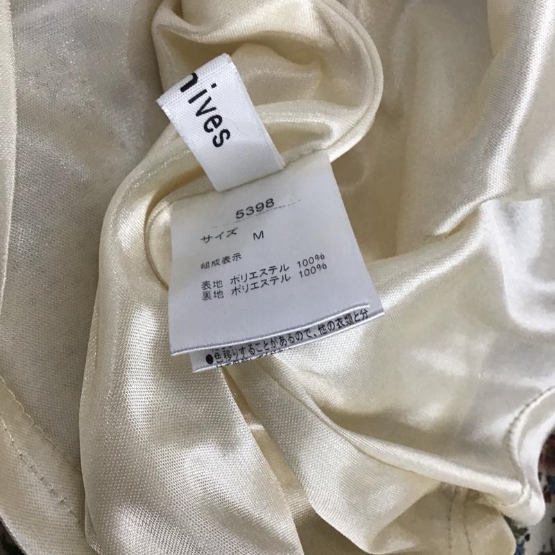 アルシーヴ archives ワンピース ひざ丈スカート スタンドネック 長袖 M 花柄 マルチカラー / マルチカラー /  レディース USED 古着 中古 10112363
