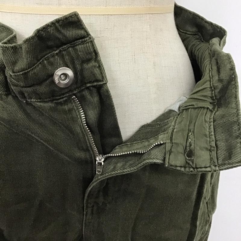 ザラ ZARA パンツ デニム、ジーンズ 5862 152 507 ハイウエスト 無地 カーキ / カーキ /  レディース USED 古着 中古 10124415