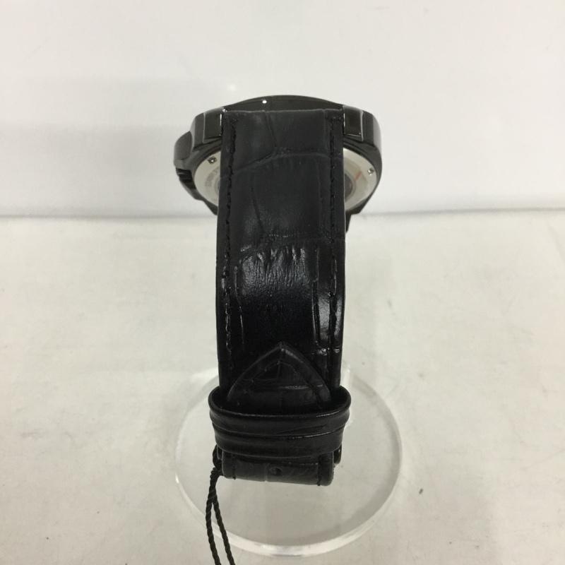 ベントレー BENTLEY 腕時計 アナログ（自動巻き） BT-AM077-BKB レザーバンド 機械式腕時計 ロゴ、文字 黒 / ブラック /  メンズ USED 古着 中古 10134879