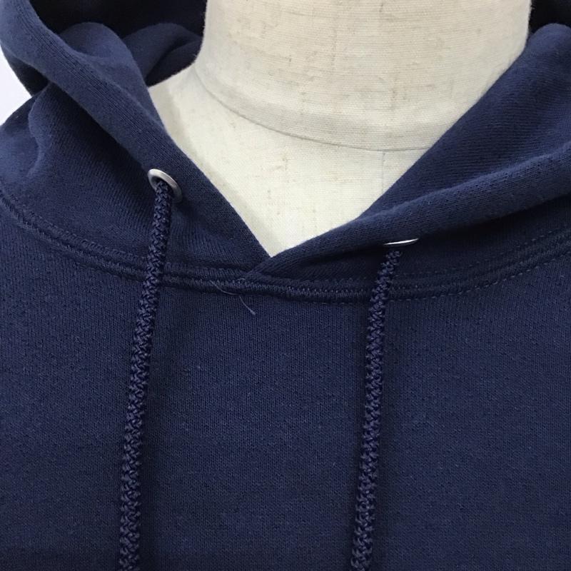 フルーツオブザルーム FRUIT OF THE LOOM パーカー 長袖 長袖パーカー フード付きパーカー プリントスウェット トレーナー プルオーバーパーカー XL 無地 紺 / ネイビー /  メンズ USED 古着 中古 10122133