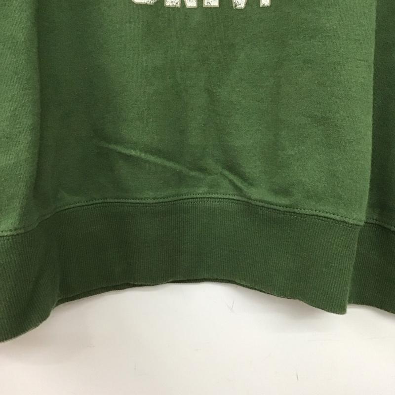 サマンサモスモス Samansa Mos2 トレーナー 長袖 1211824 スウェット プリント FREE ロゴ、文字 緑 / グリーン / X 茶 / ブラウン /  レディース USED 古着 中古 10144142