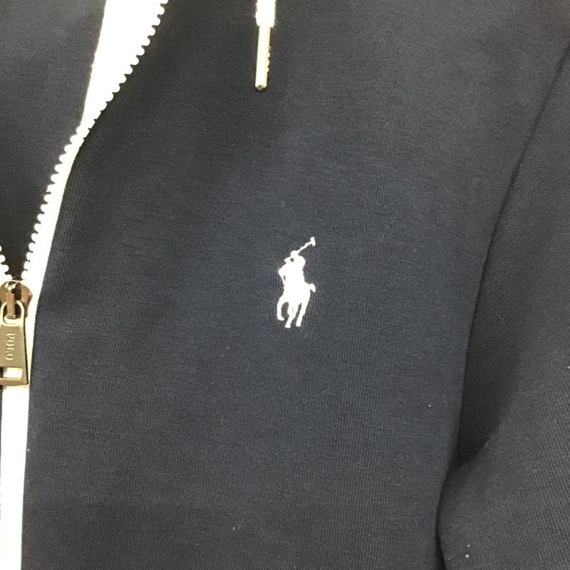 ポロラルフローレン POLO RALPH LAUREN パーカー 長袖 フルジップ ジップアップ フーディー スリーブロゴ XS ワンポイント 白 / ホワイト / X 赤 / レッド / X 紺 / ネイビー /  メンズ USED 古着 中古 10143858