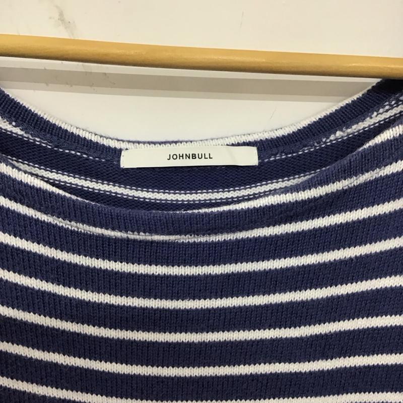 ジョンブル Johnbull ワンピース ロングスカート 長袖ロングワンピース タイトワンピース ボーダー FREE ボーダー柄 白 / ホワイト / X 青 / ブルー /  レディース USED 古着 中古 10142077