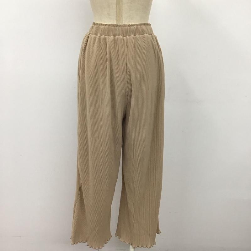 エヘカソポ ehka sopo ボトムス ボトムス 1404882 プリーツパンツ FREE 無地 ベージュ / ベージュ /  レディース USED 古着 中古 10107527
