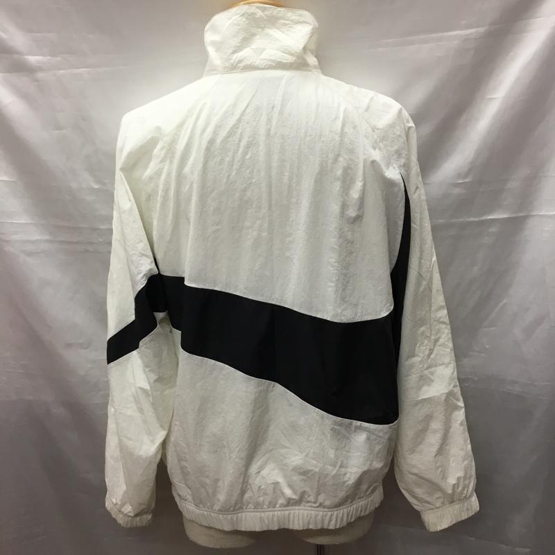 ナイキ NIKE ジャケット、上着 ジャンパー、ブルゾン AR3133-100 ウーブンジャケット ウインドブレーカー ジップアップジャケット M ロゴ、文字 白 / ホワイト /  メンズ USED 古着 中古 10116864