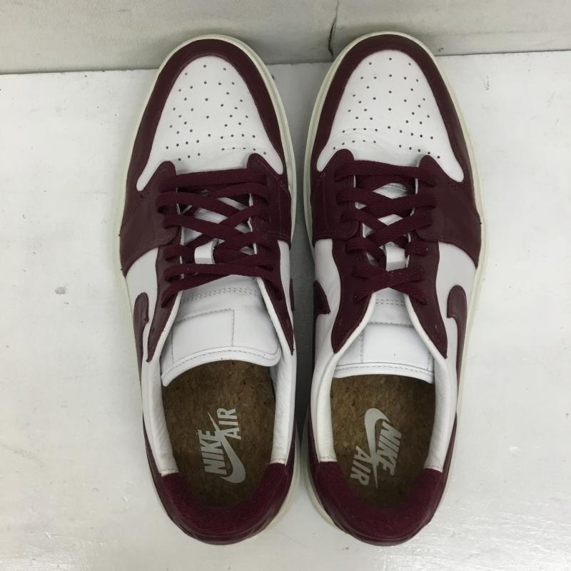ナイキ NIKE スニーカー スニーカー DH7004-161 Women s Air Jordan 1 Elevate Low Dark Beetroot 28.5cm ロゴ、文字 白 / ホワイト / X ボルドー / ボルドー /  メンズ USED 古着 中古 10138522