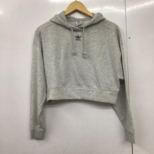 アディダス adidas パーカー 長袖 GN4776 無地 灰 / グレー /  レディース USED 古着 中古 10142117