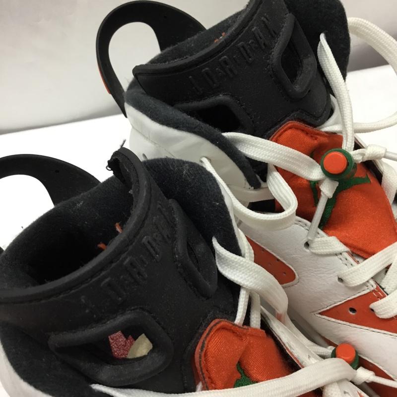 ナイキ NIKE スニーカー スニーカー 384664-145 AIR JORDAN 6 RETRO GATORADE 27.5cm 箱有 27.5cm ロゴ、文字 白 / ホワイト / X 黒 / ブラック / X 橙 / オレンジ /  メンズ USED 古着 中古 10111973