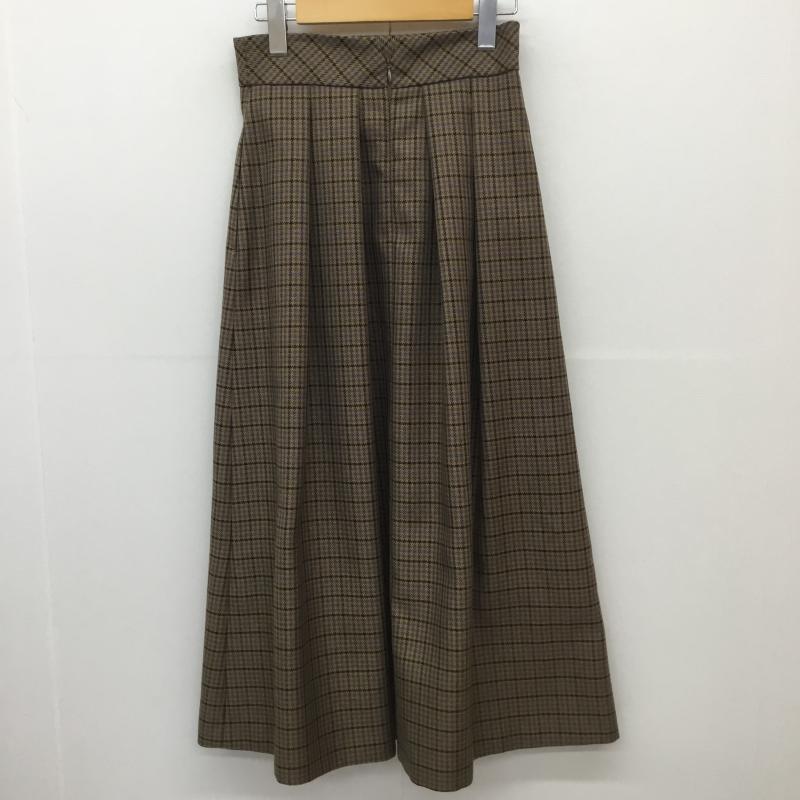 アーバンリサーチ URBAN RESEARCH スカート ロングスカート 36 チェック 茶 / ブラウン /  レディース USED 古着 中古 10106157