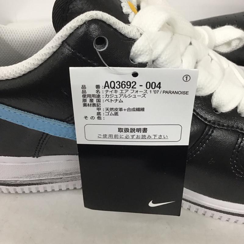 ナイキ NIKE スニーカー スニーカー AQ3692 004 AIR FORCE 1 07 PARANOISE PEACEMINUSONE 28cm 箱有 28.0cm ロゴ、文字 黒 / ブラック /  メンズ USED 古着 中古 10132545
