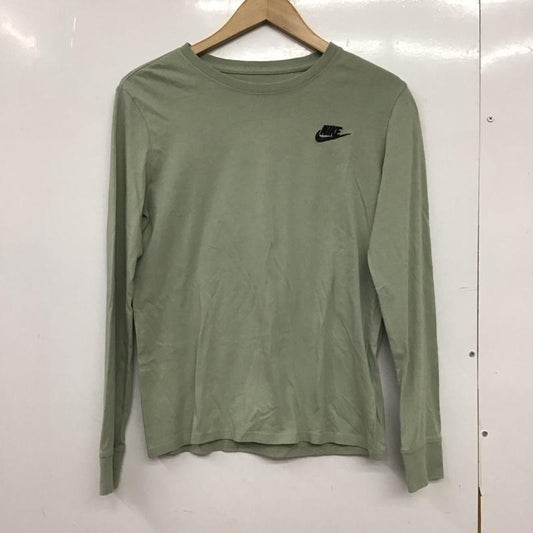 ナイキ NIKE Tシャツ 長袖 HF0781-370 M 無地 X ロゴ、文字 カーキ / カーキ /  レディース USED 古着 中古 10150844